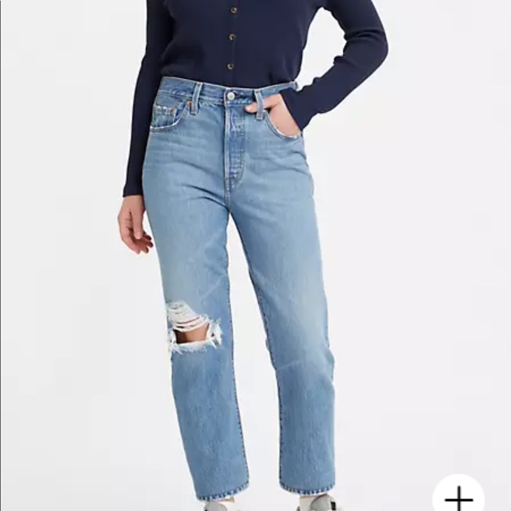 Levi’s 501 original cropped jean